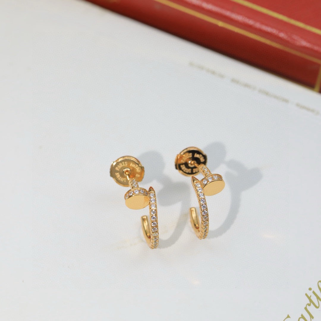[Resenly Jewelry]JUSTE FULL DIAMOND DOUBLE EARRINGS