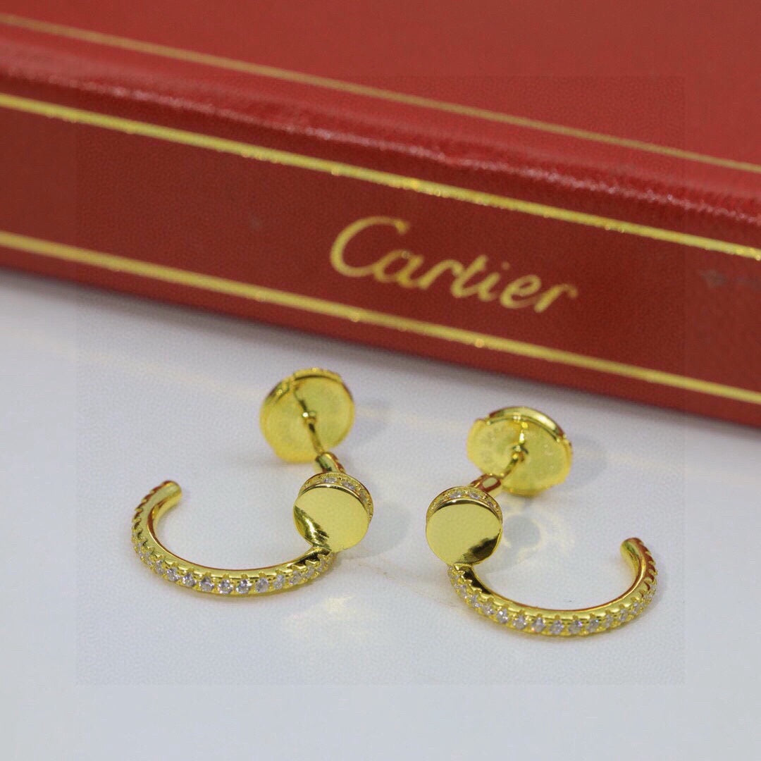 [Resenly Jewelry]JUSTE FULL DIAMOND DOUBLE EARRINGS