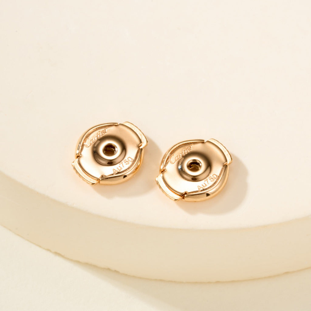 [Resenly Jewelry]JUSTE HALF DIAMOND DOUBLE EARRINGS