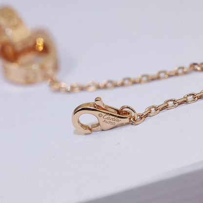[Resenly Jewelry]LOVE DOUBLE RING NECKLACE