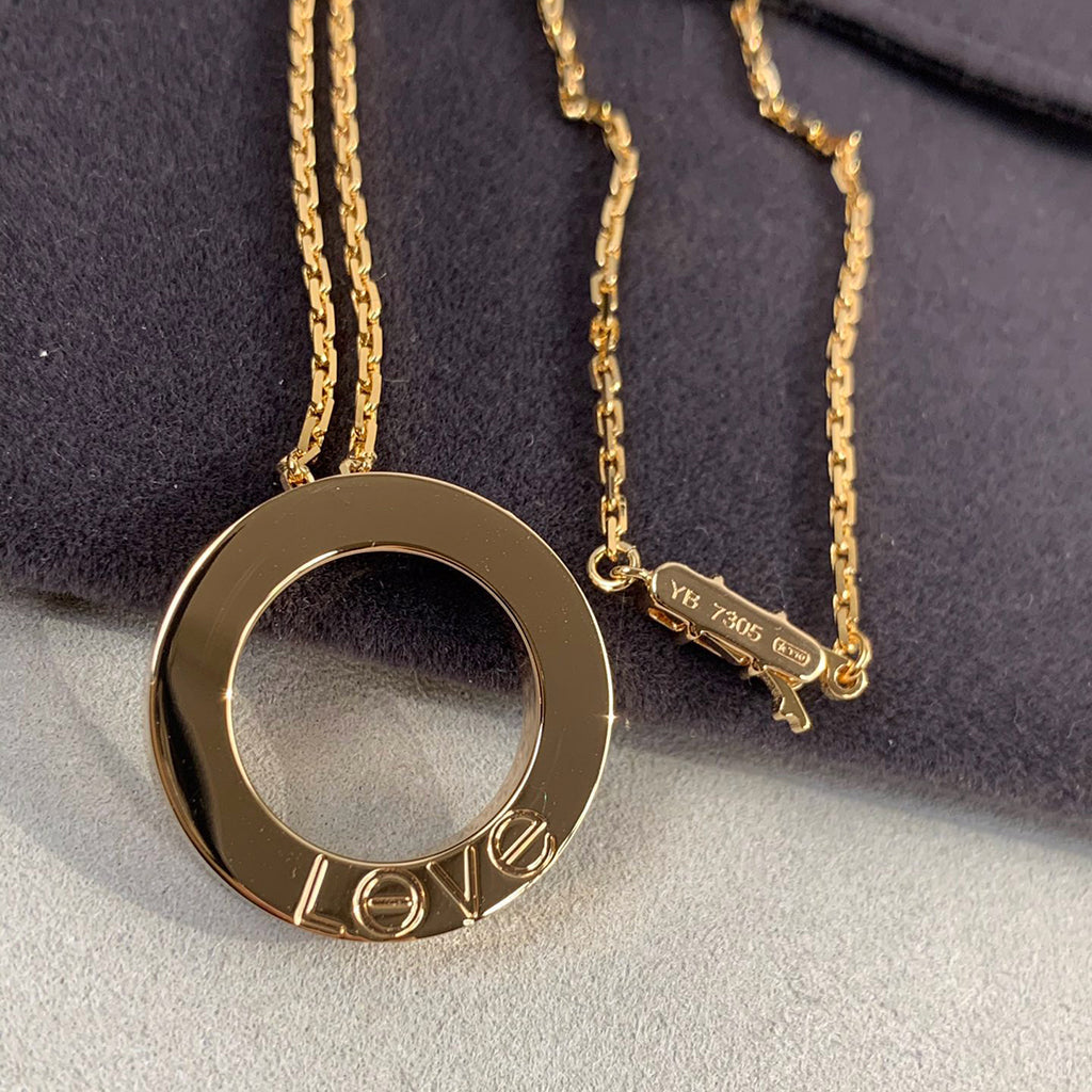 [Resenly Jewelry]LOVE NECKLACE 16MM 3 DIAMONDS