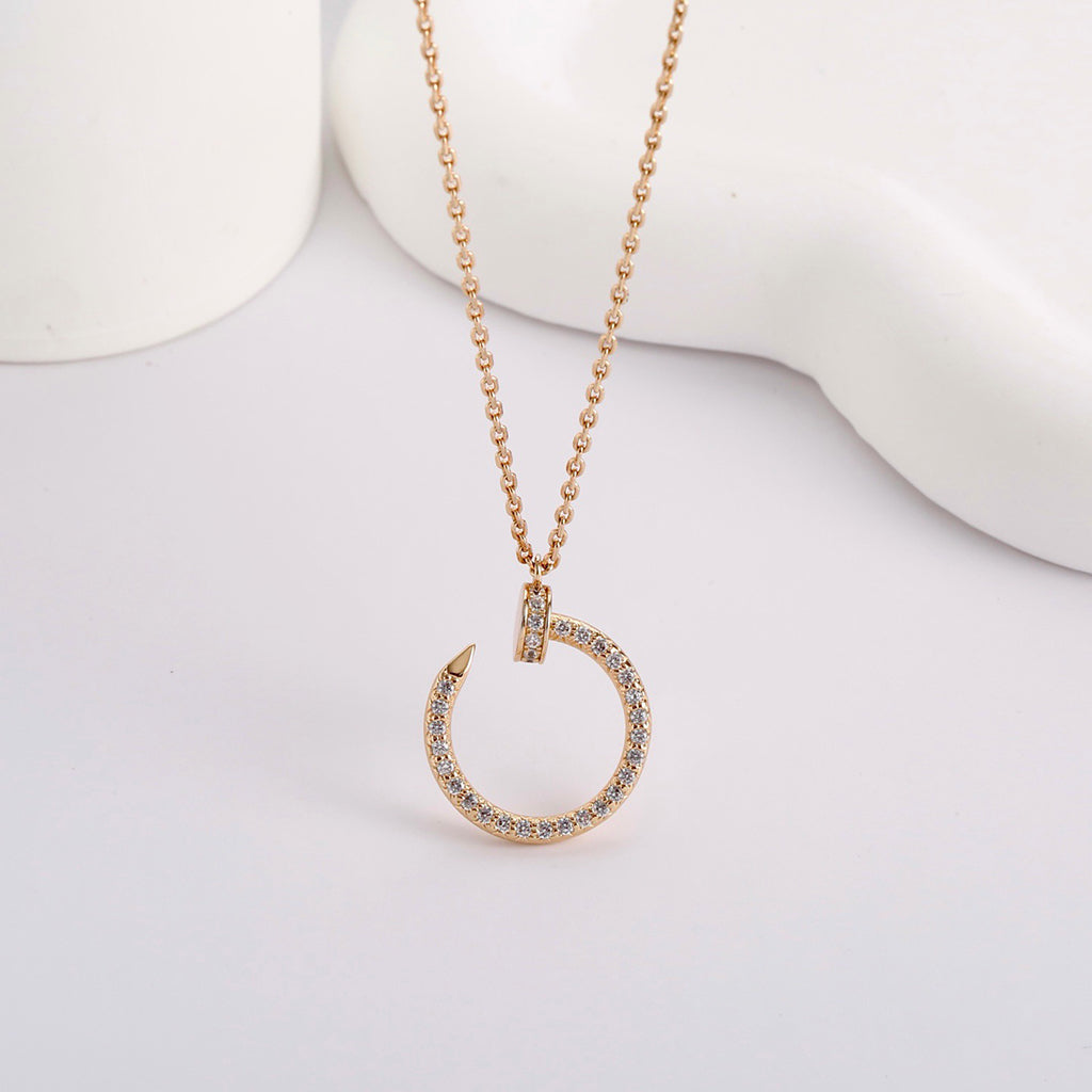 [Resenly Jewelry]JUSTE NECKLACE FULL DIAMOND