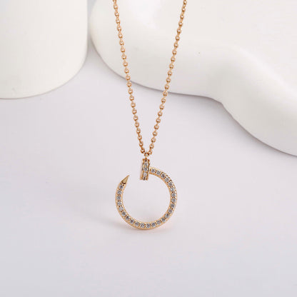 [Resenly Jewelry]JUSTE NECKLACE FULL DIAMOND