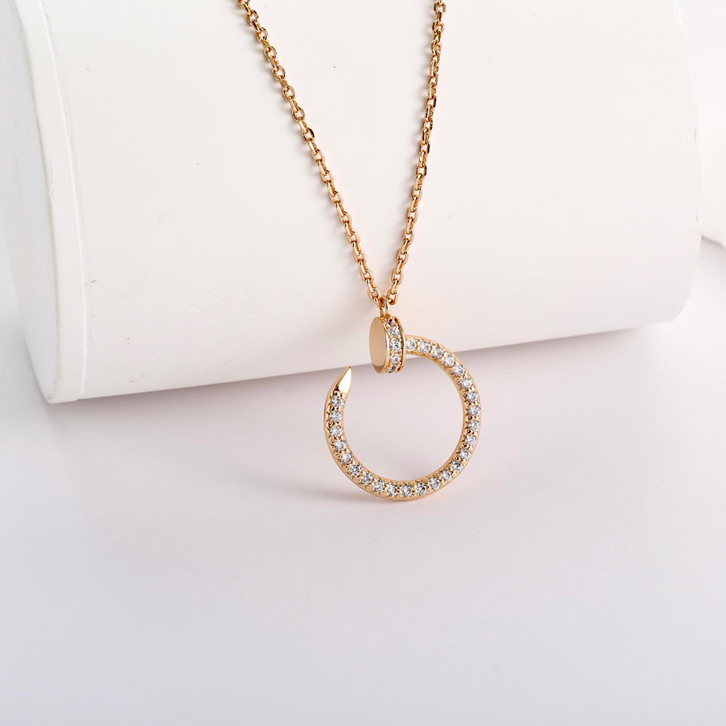 [Resenly Jewelry]JUSTE NECKLACE FULL DIAMOND