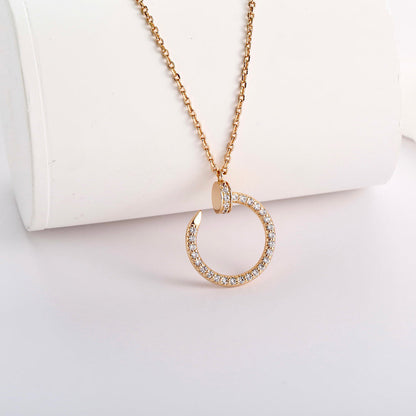 [Resenly Jewelry]JUSTE NECKLACE FULL DIAMOND