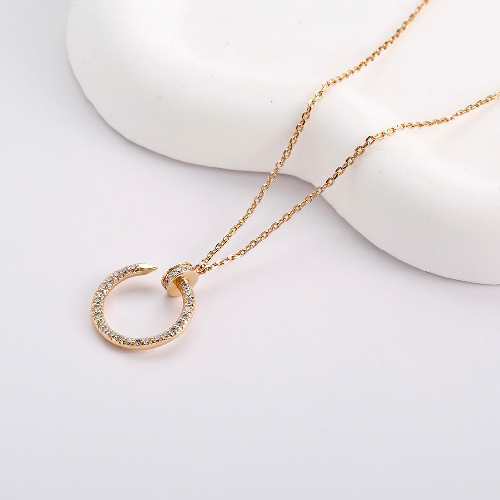 [Resenly Jewelry]JUSTE NECKLACE FULL DIAMOND