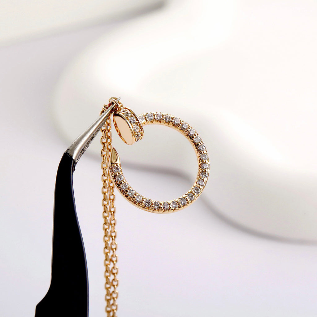 [Resenly Jewelry]JUSTE NECKLACE FULL DIAMOND