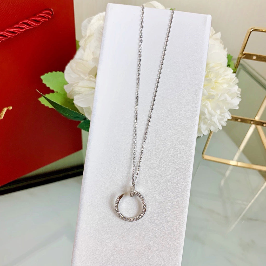 [Resenly Jewelry]JUSTE NECKLACE FULL DIAMOND