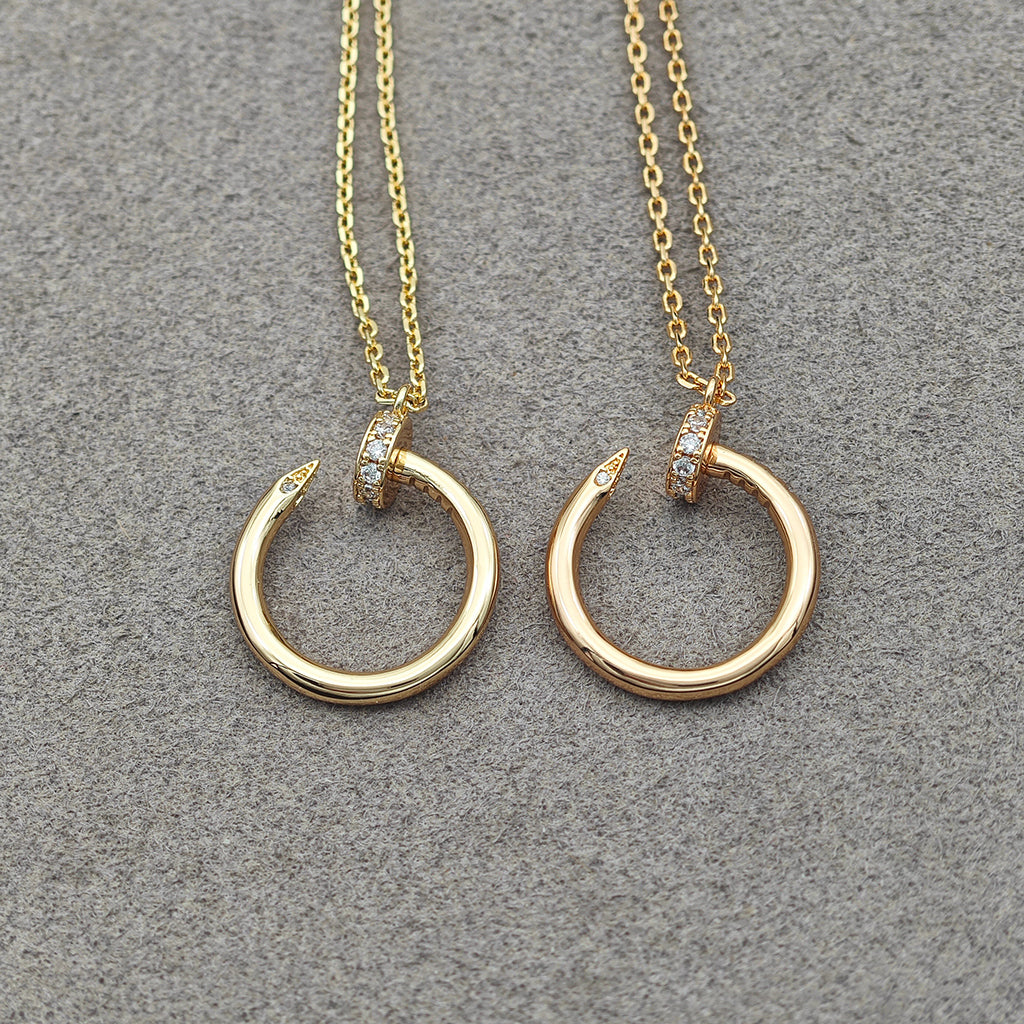 [Resenly Jewelry]JUSTE NECKLACE HALF DIAMOND