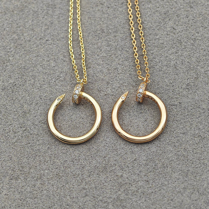 [Resenly Jewelry]JUSTE NECKLACE HALF DIAMOND