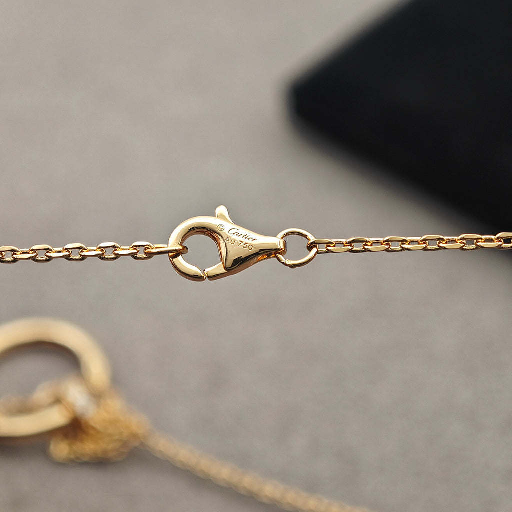 [Resenly Jewelry]JUSTE NECKLACE HALF DIAMOND