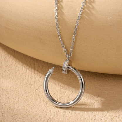 [Resenly Jewelry]JUSTE NECKLACE HALF DIAMOND
