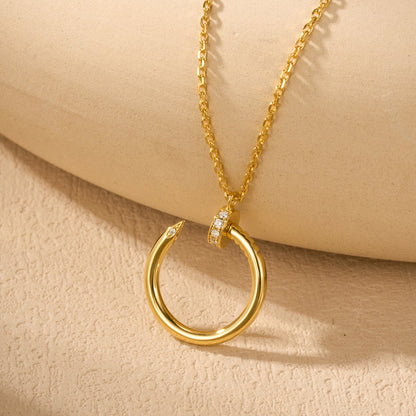 [Resenly Jewelry]JUSTE NECKLACE HALF DIAMOND