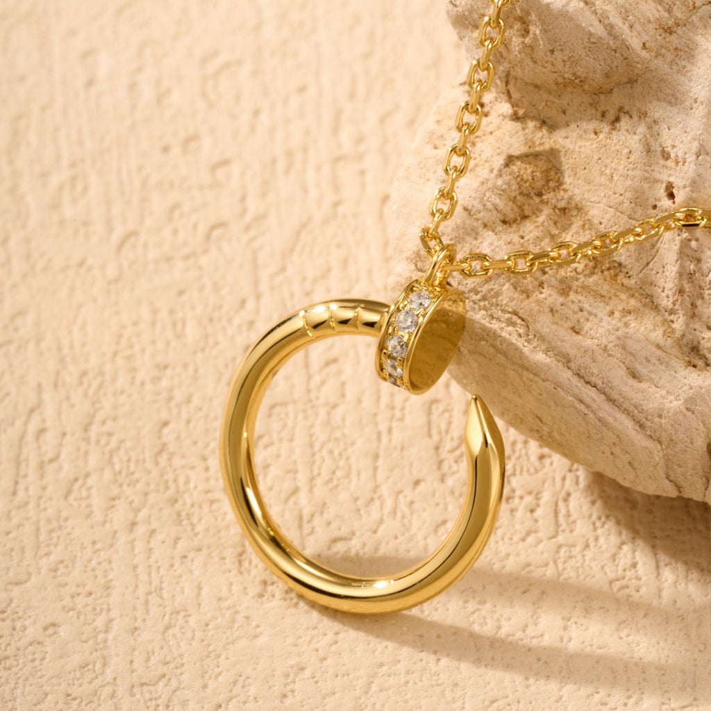 [Resenly Jewelry]JUSTE NECKLACE HALF DIAMOND