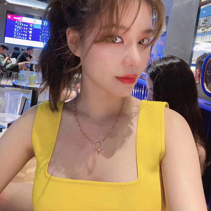 [Resenly Jewelry]JUSTE NECKLACE FULL DIAMONDS
