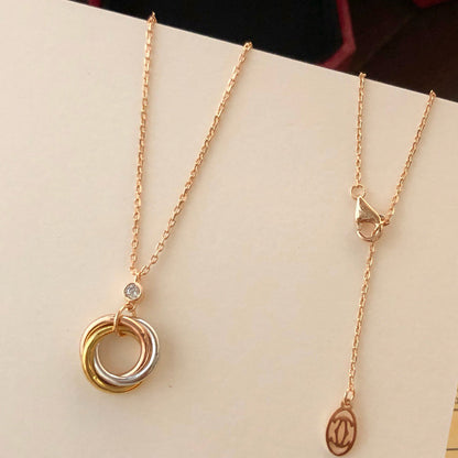 [Resenly Jewelry]TRINITY  NECKLACE 1 DIAMOND