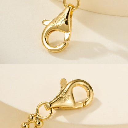 [Resenly Jewelry]TRINITY LARGE FULL DIAMOND  NECKLACE