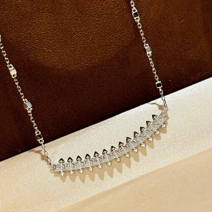 [Resenly Jewelry]CLASH  SMALL FULL DIAMOND NECKLACE
