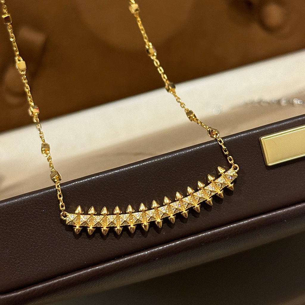 [Resenly Jewelry]CLASH  SMALL FULL DIAMOND NECKLACE