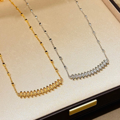 [Resenly Jewelry]CLASH  SMALL FULL DIAMOND NECKLACE