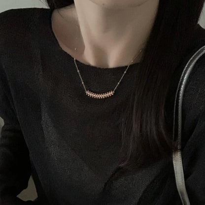 [Resenly Jewelry]CLASH  SMALL FULL DIAMOND NECKLACE