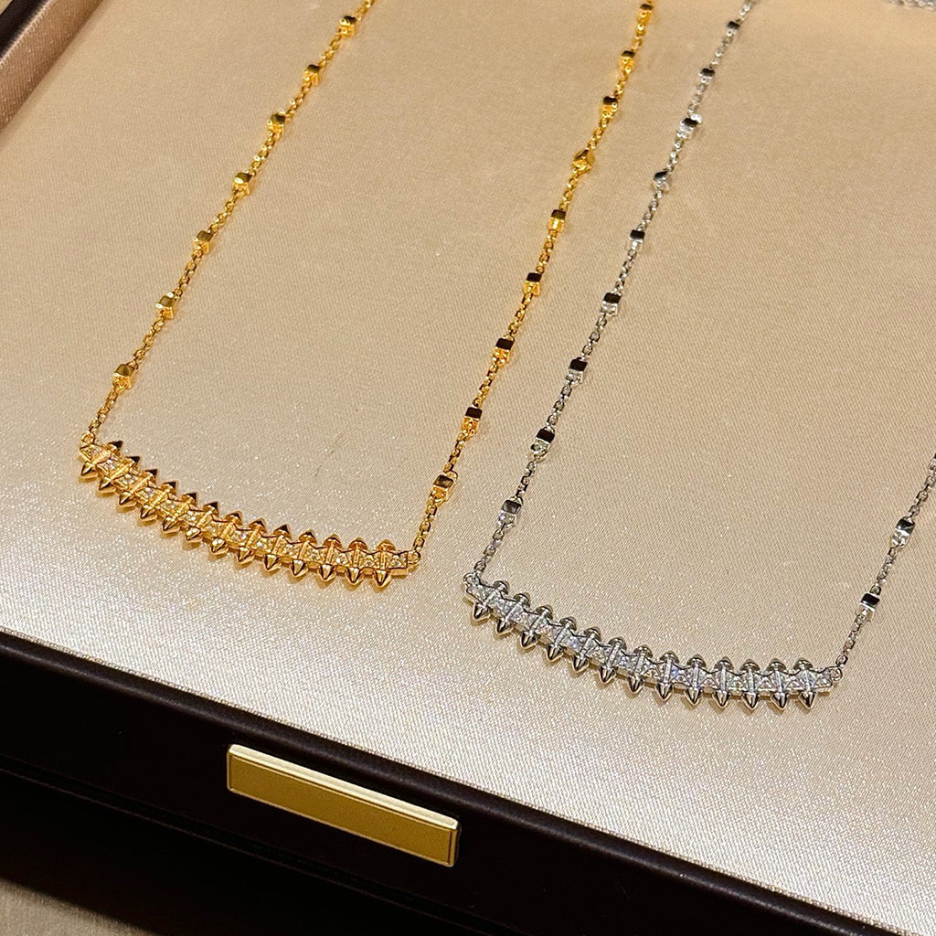 [Resenly Jewelry]CLASH  SMALL FULL DIAMOND NECKLACE