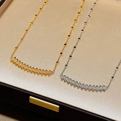 [Resenly Jewelry]CLASH  SMALL FULL DIAMOND NECKLACE
