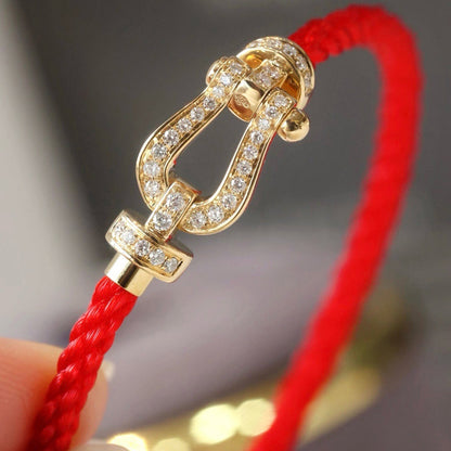 [Resenly Jewelry]FORCE LARGE HORSESHOE FULL DIAMOND BRACELET SILVER