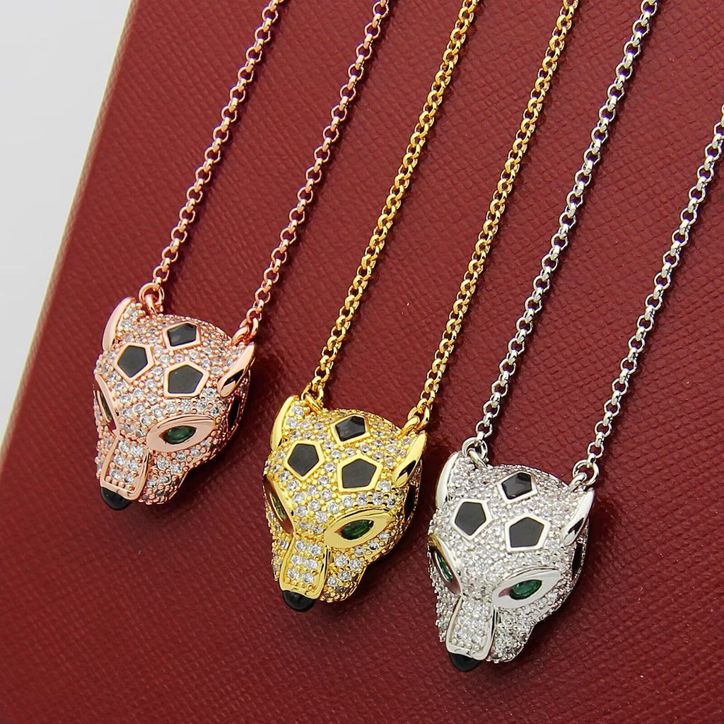 [Resenly Jewelry]PANTHERE FULL DIAMOND NECKLACE