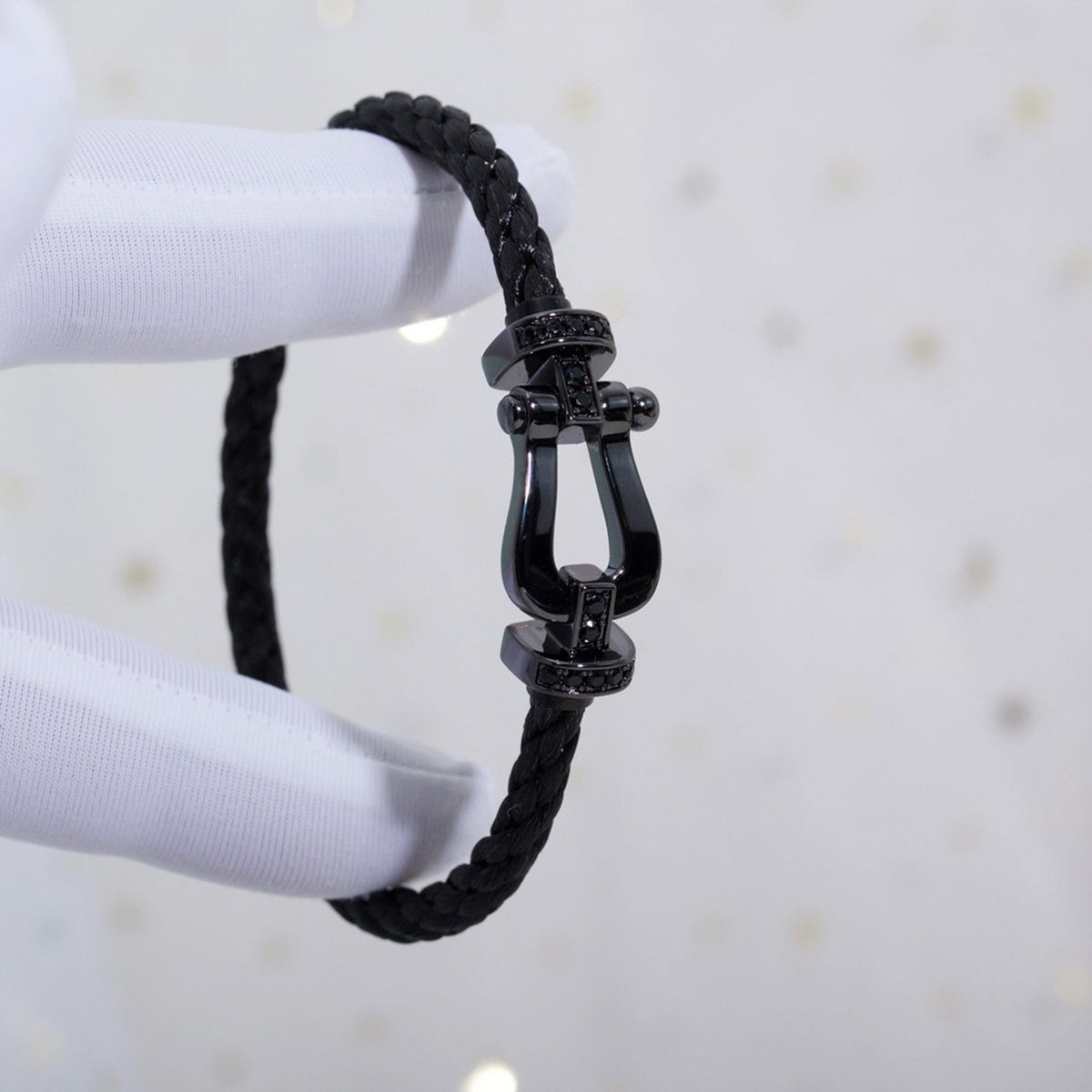[Resenly Jewelry]FORCE LARGE SERIES HORSESHOE BLACK SAMURAI BRACELET