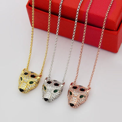 [Resenly Jewelry]PANTHERE FULL DIAMOND NECKLACE
