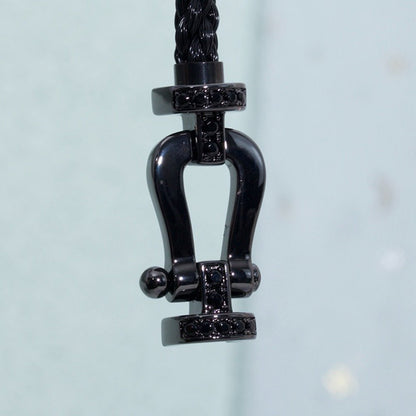 [Resenly Jewelry]FORCE LARGE SERIES HORSESHOE BLACK SAMURAI BRACELET