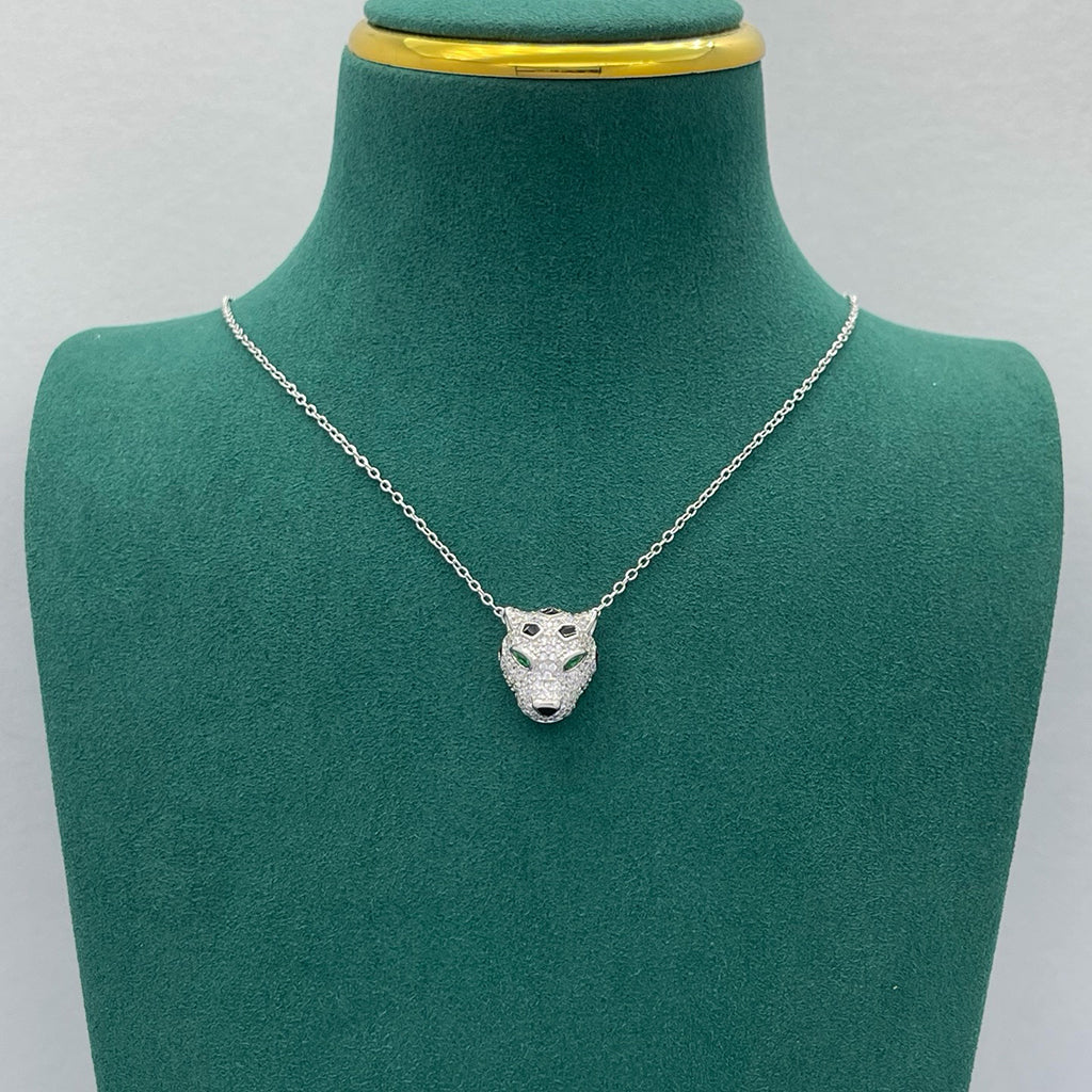 [Resenly Jewelry]PANTHERE FULL DIAMOND NECKLACE