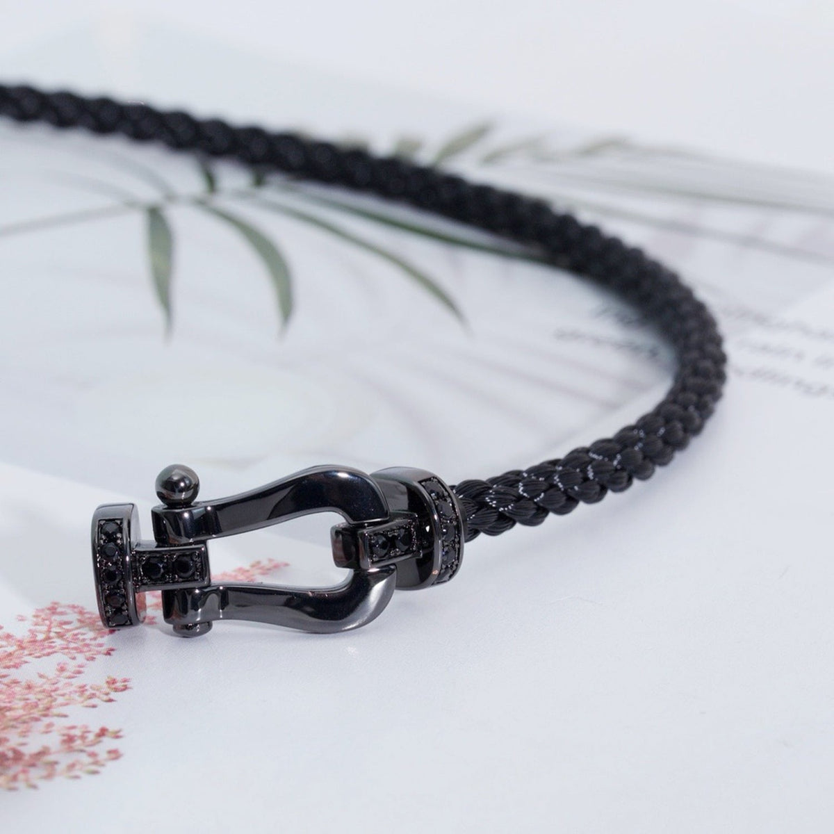 [Resenly Jewelry]FORCE LARGE SERIES HORSESHOE BLACK SAMURAI BRACELET
