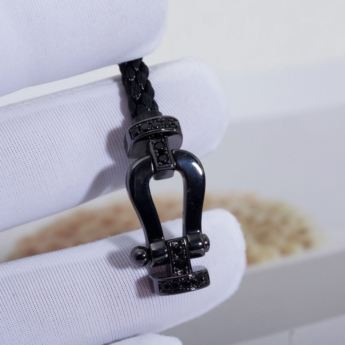 [Resenly Jewelry]FORCE LARGE SERIES HORSESHOE BLACK SAMURAI BRACELET