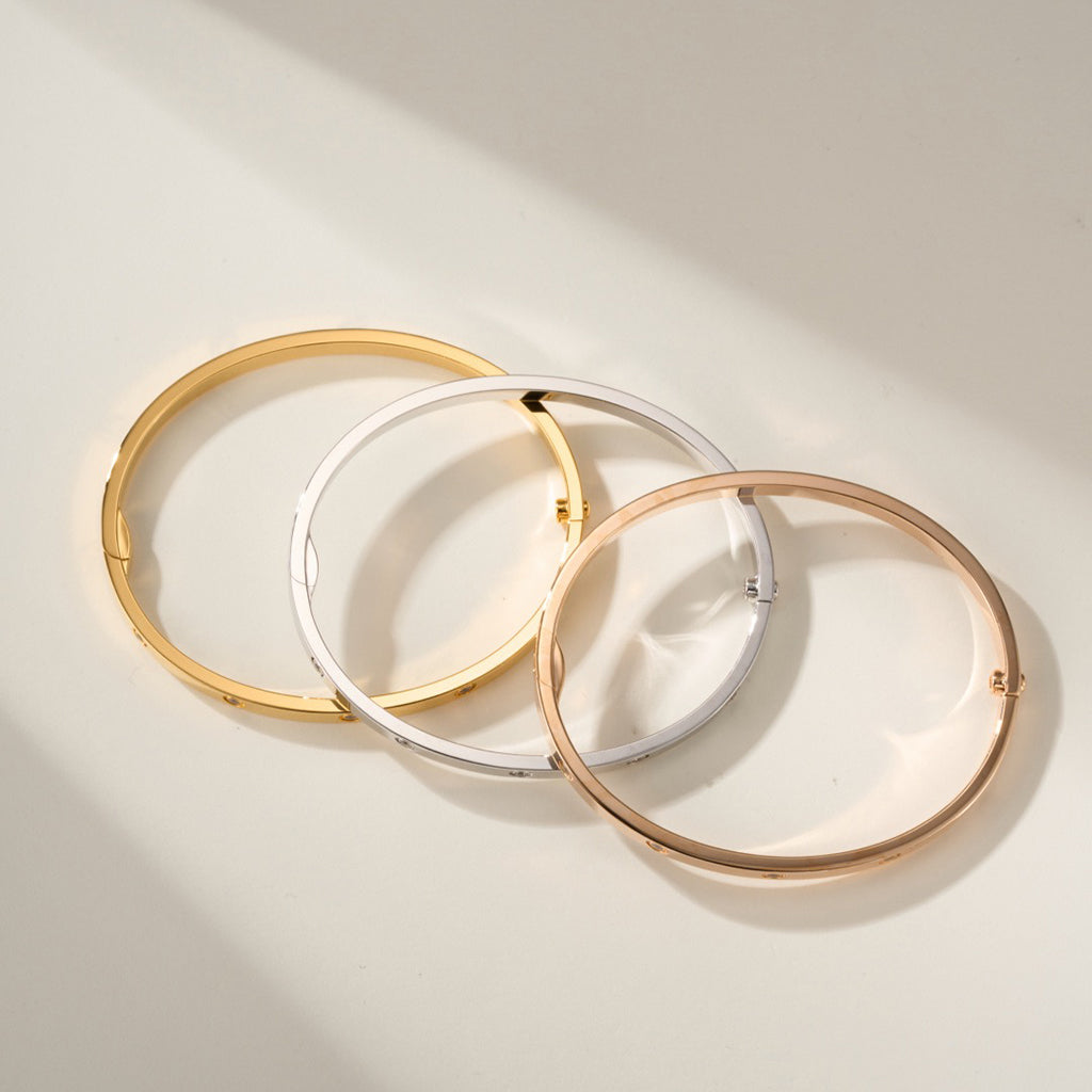 [Resenly Jewelry]LOVE BRACELET 3.65MM 10 DIAMONDS