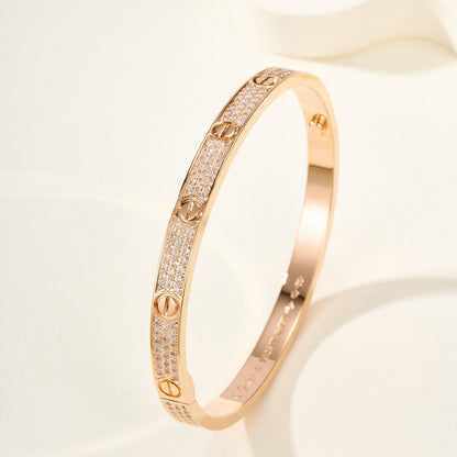 [Resenly Jewelry]LOVE BRACELET 4.8MM DIAMOND-PAVED