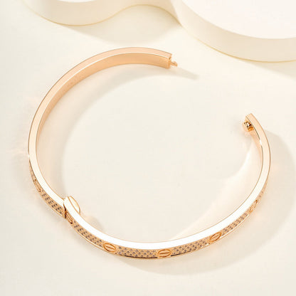 [Resenly Jewelry]LOVE BRACELET 4.8MM DIAMOND-PAVED