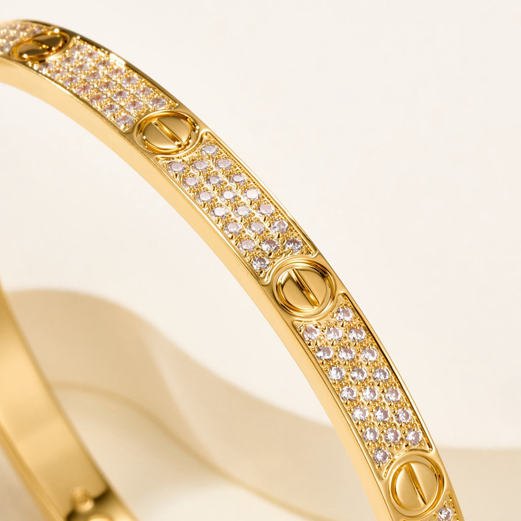 [Resenly Jewelry]LOVE BRACELET 4.8MM DIAMOND-PAVED