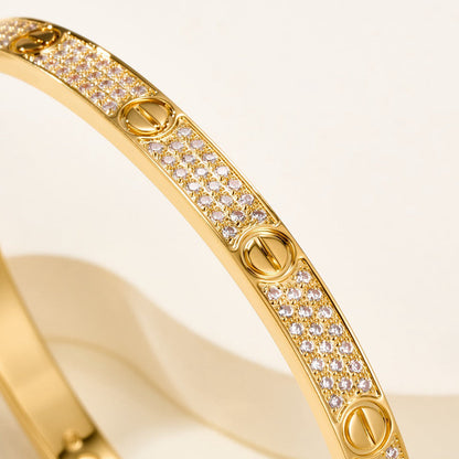 [Resenly Jewelry]LOVE BRACELET 4.8MM DIAMOND-PAVED