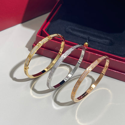 [Resenly Jewelry]LOVE BRACELET 3.65MM DIAMOND-PAVED