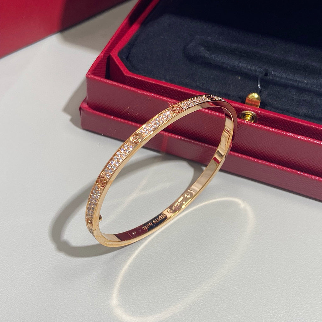 [Resenly Jewelry]LOVE BRACELET 3.65MM DIAMOND-PAVED