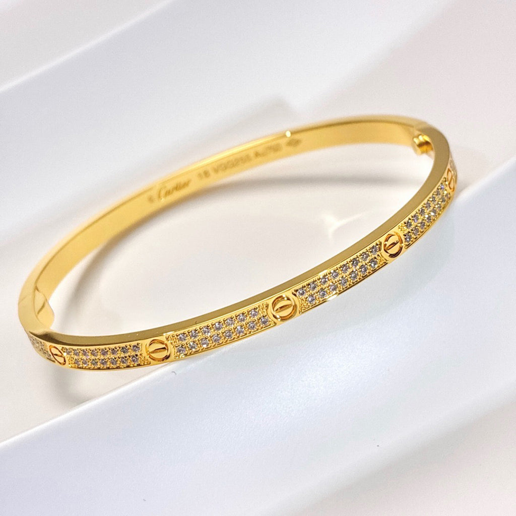 [Resenly Jewelry]LOVE BRACELET 3.65MM DIAMOND-PAVED