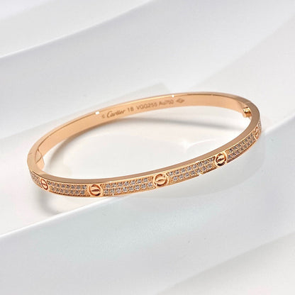 [Resenly Jewelry]LOVE BRACELET 3.65MM DIAMOND-PAVED