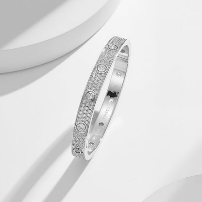 [Resenly Jewelry]LOVE BRACELET 6.1MM DIAMOND-PAVED 10 BIG DIAMONDS