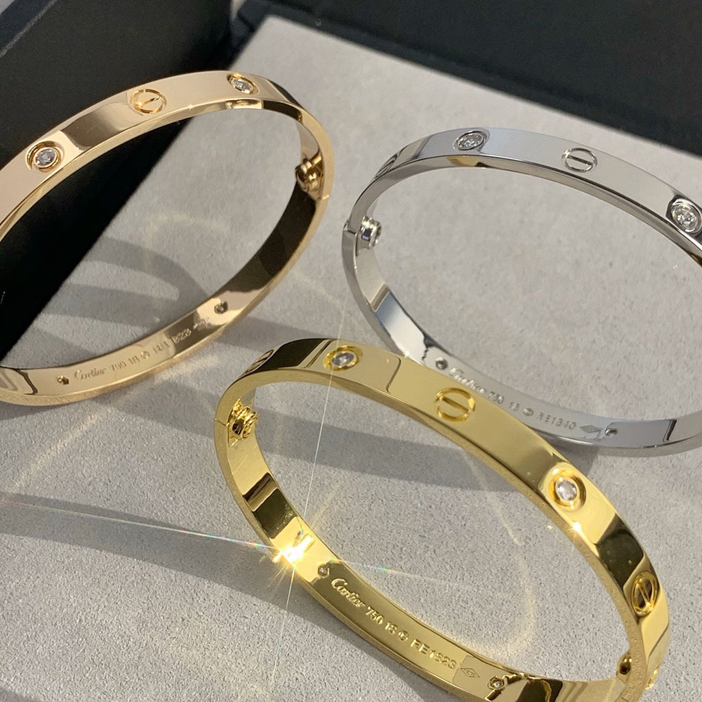 [Resenly Jewelry]LOVE BRACELET 6.1MM 4 DIAMONDS