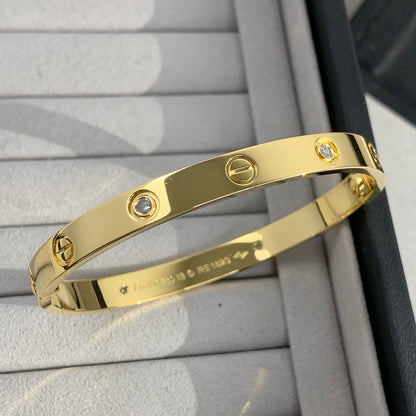 [Resenly Jewelry]LOVE BRACELET 6.1MM 4 DIAMONDS