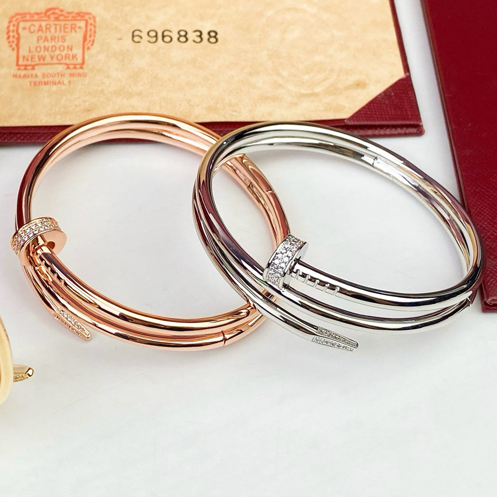 [Resenly Jewelry]JUSTE BRACELET 3.5MM DOUBLE ROW DIAMOND