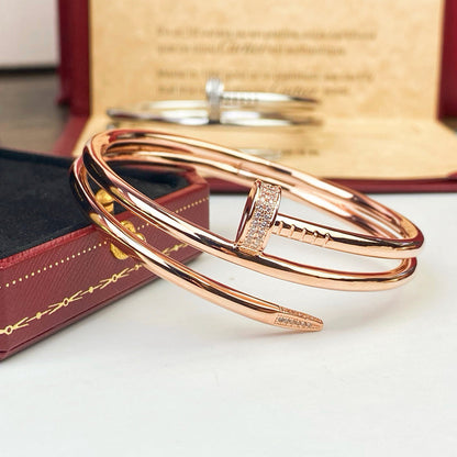 [Resenly Jewelry]JUSTE BRACELET 3.5MM DOUBLE ROW DIAMOND
