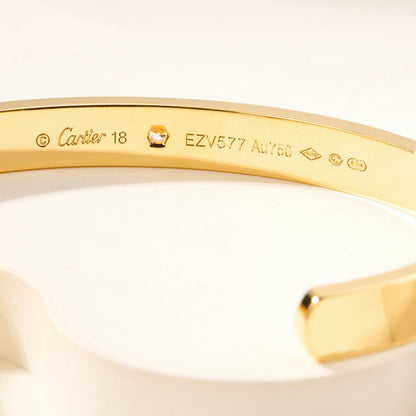 [Resenly Jewelry]LOVE BRACELET 6.1MM 1 DIAMOND OPEN CUFF